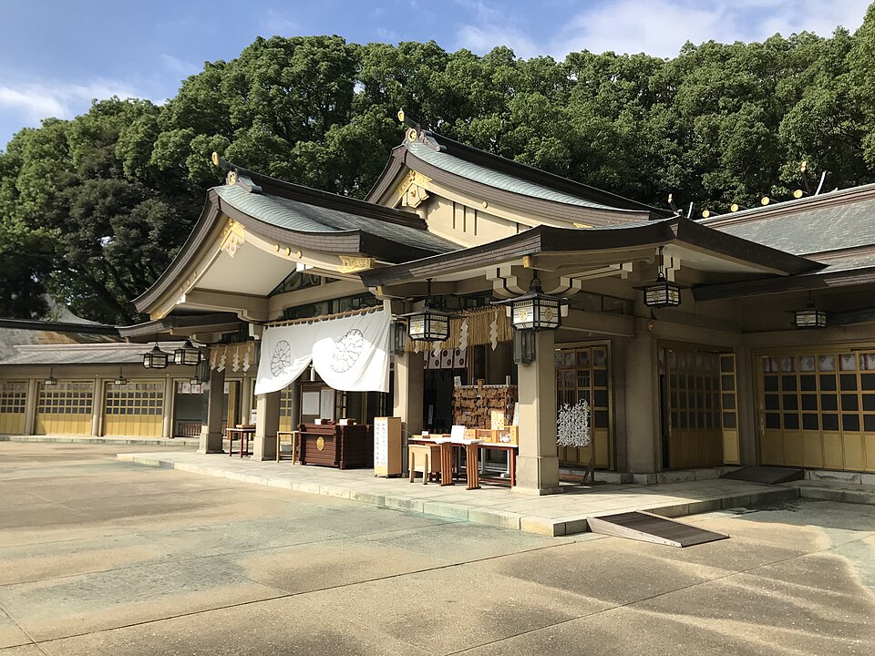 福岡縣護國神社の境内の様子
