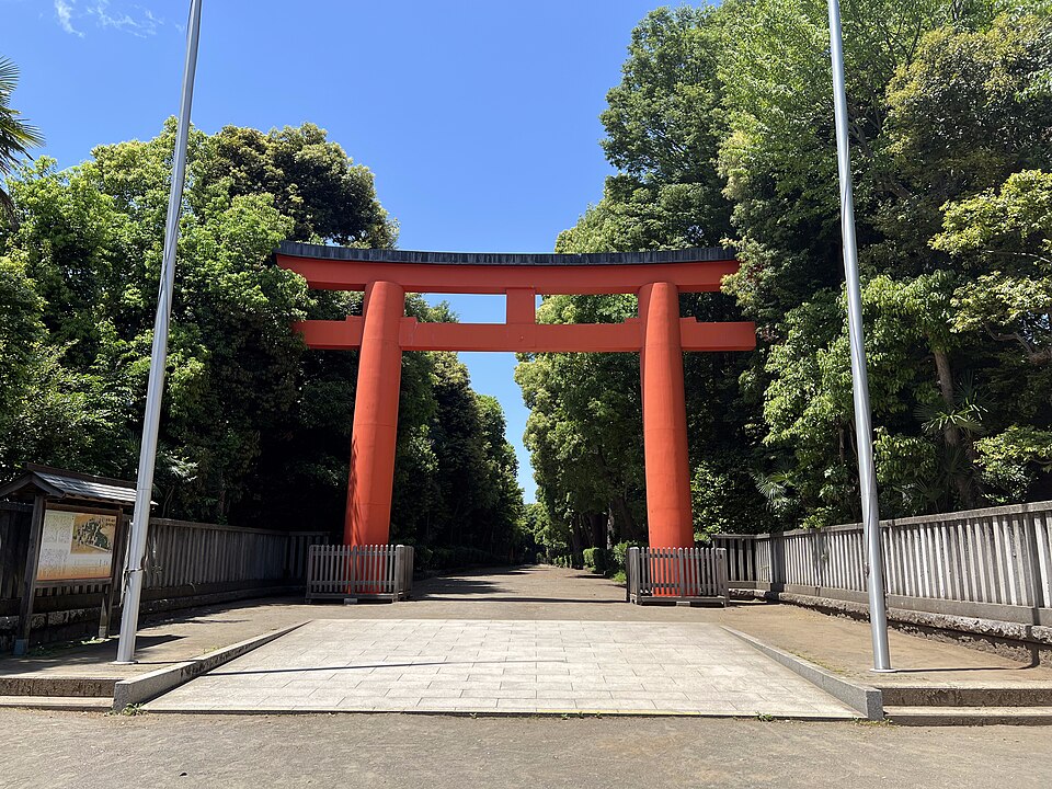 井草八幡宮の境内の様子