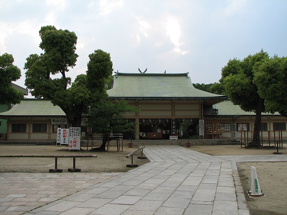 生國魂神社の境内の様子