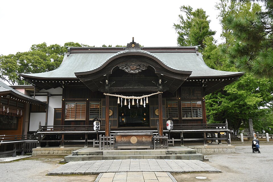 葛飾八幡宮の境内の様子
