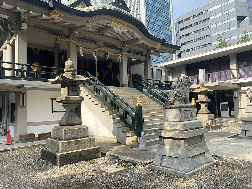 難波神社の境内の様子