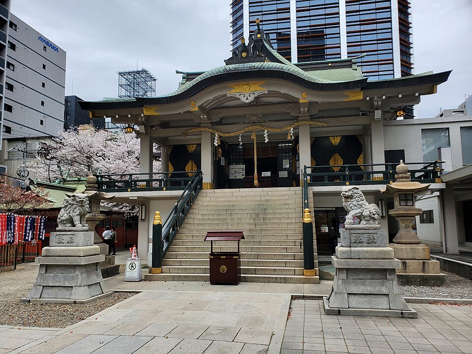 難波神社の境内の様子