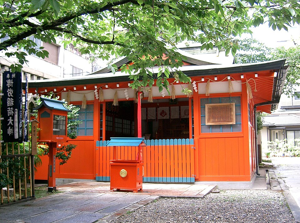 難波神社の境内の様子