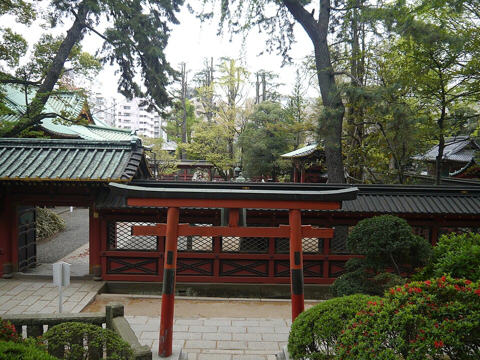 根津神社の境内の様子
