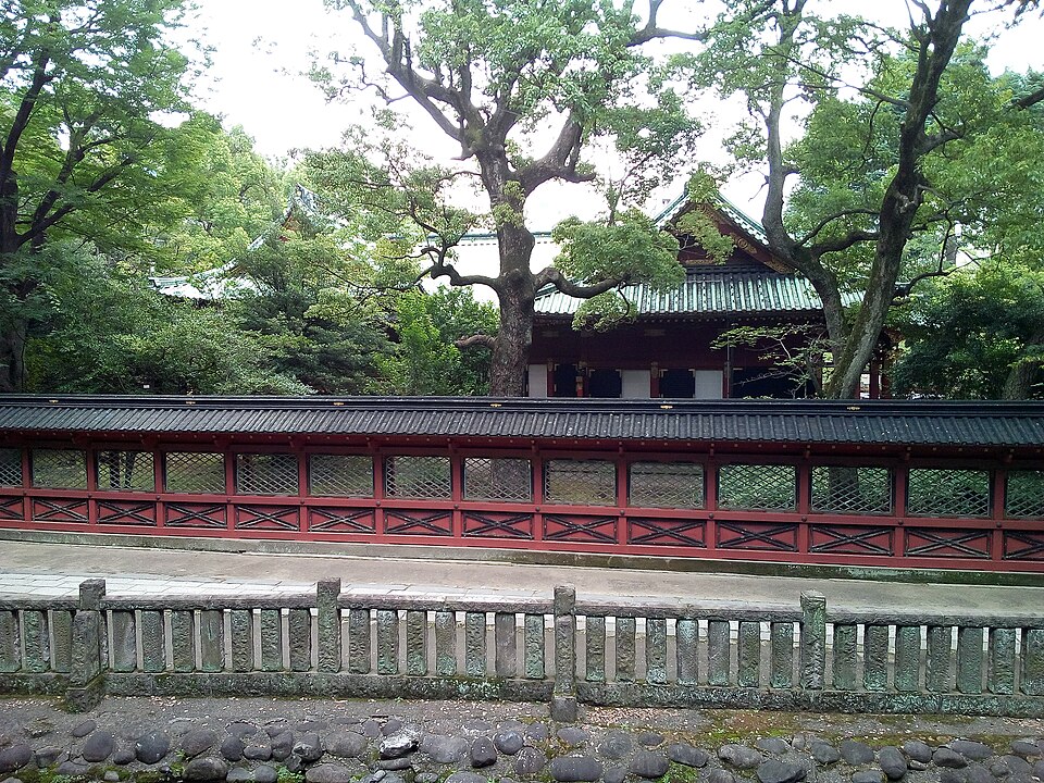 根津神社の境内の様子