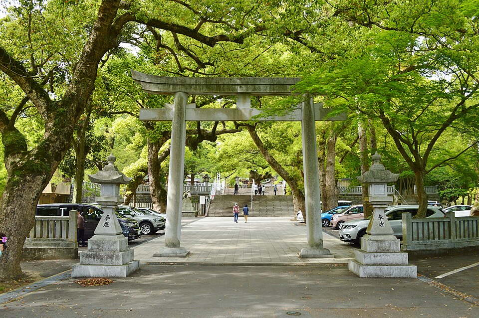 大麻比古神社の境内の様子