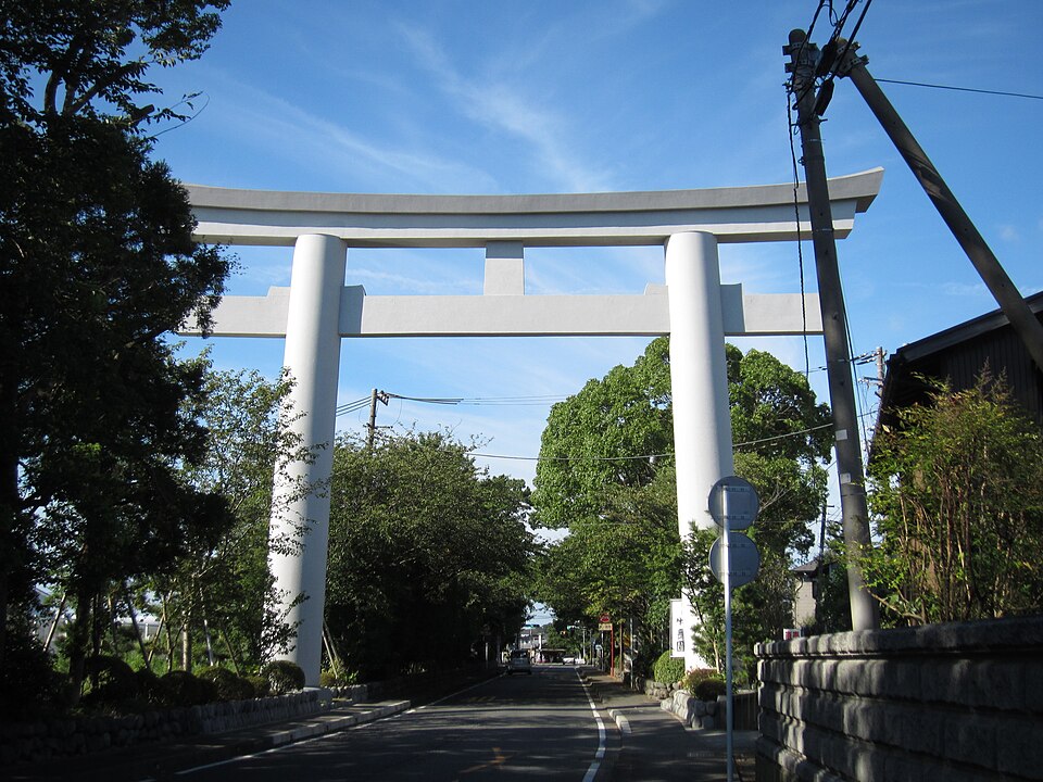 寒川神社の境内の様子