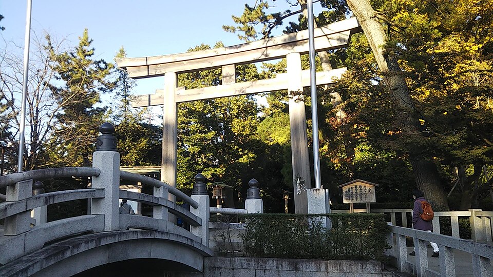 寒川神社の境内の様子