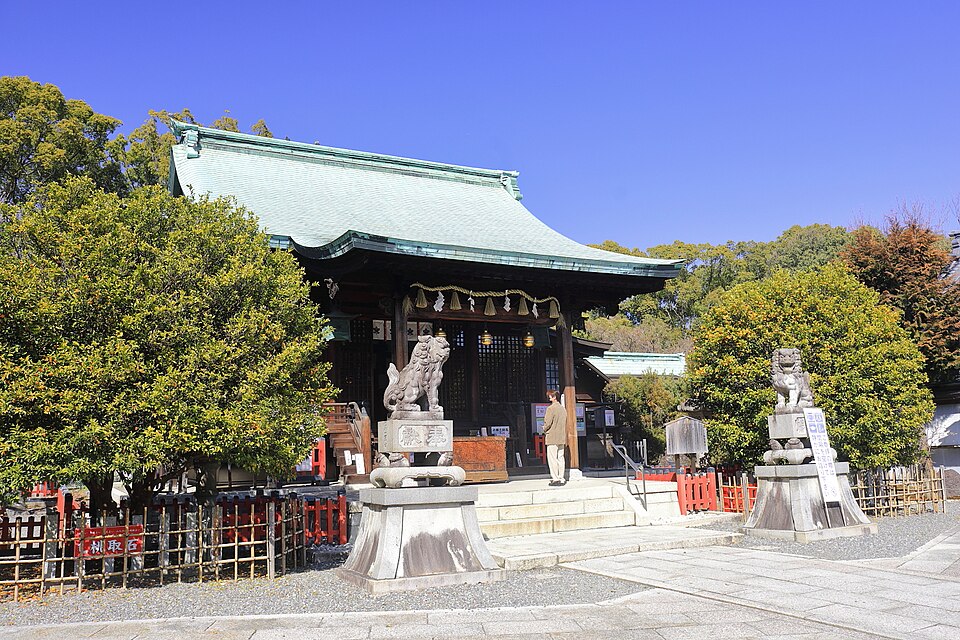城山八幡宮の境内の様子
