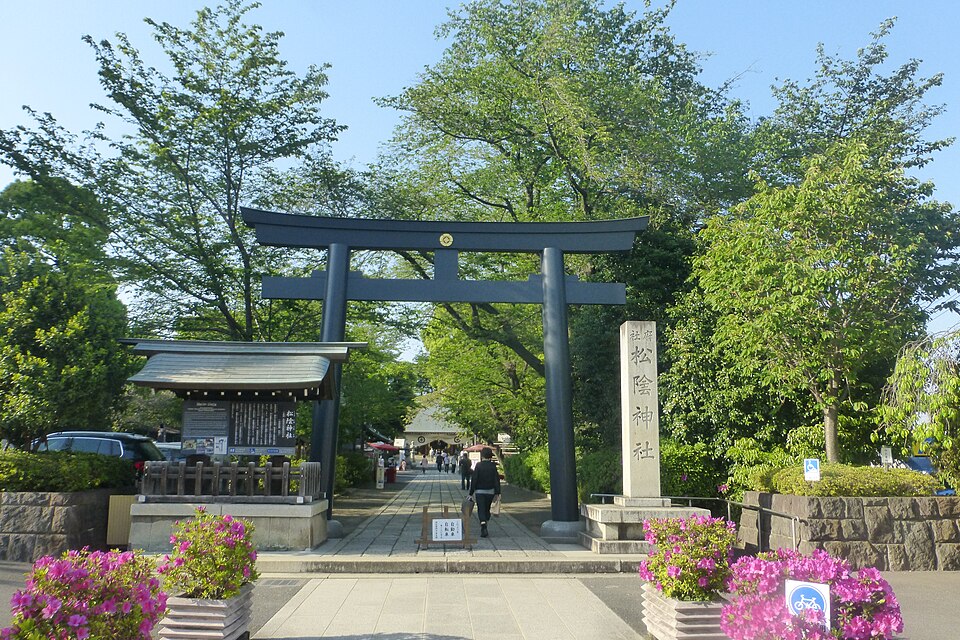 松陰神社の境内の様子