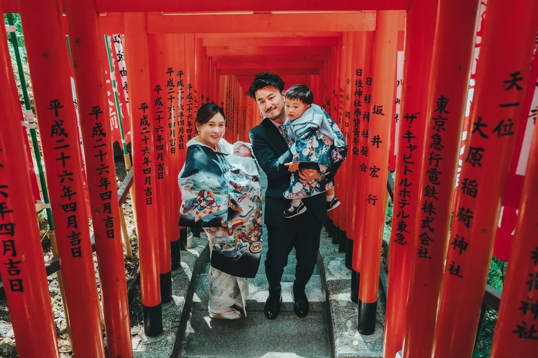 日枝神社 家族そろって(2026年5月16日・仕上がりカラー02ふわふわ)