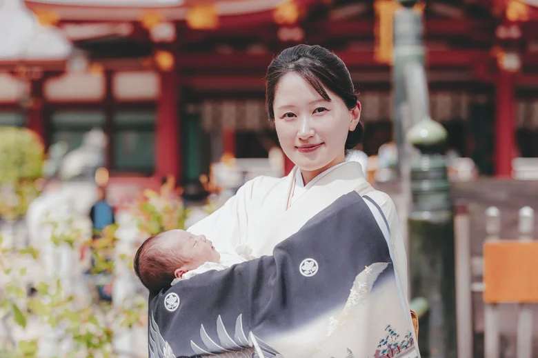 西宮神社 母と子のまなざし(2026年4月5日・仕上がりカラー04きらめき)